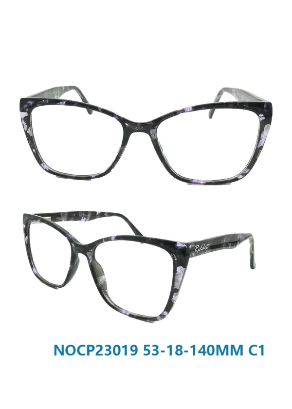 Milky Way Purple, Square Cat Eye Glasses Frames, wholesale, black and purple, CP Injection, China Supplier