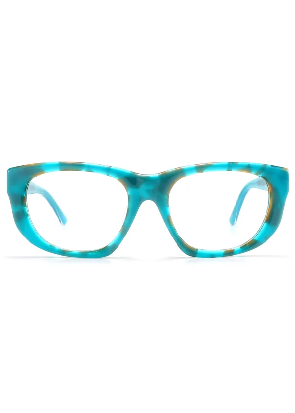 Wholesale, Cyan, Clear stylish, Oval, Eyeglass Frames,front display