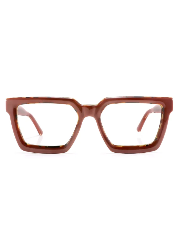Fashion, Gradient Wire Core, Eyeglasses Frame, Brown, Wholesale, Acetate, Square