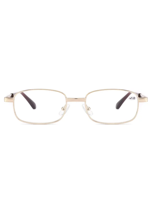 China Direct Sourcing, Men, HD, Crystal Reading Glasses, Light Gold