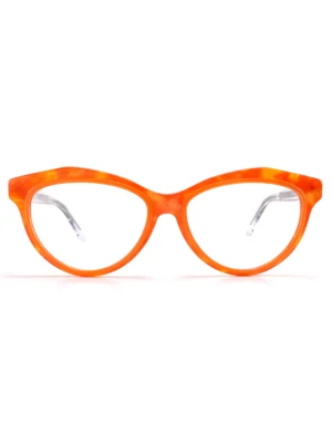 Wholesale, Cat Eye Frames, For Prescription Glasses, Orange, Gradient Temple