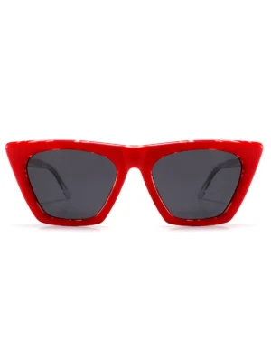 Wholesale, Fall & Winter Trend, Trapezoidal Sunglasses, Red, Main Product Image