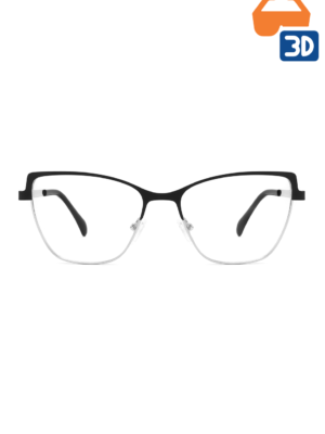 3D Printed Thin Browline Half Rim Eyeglass Frames CH-6314