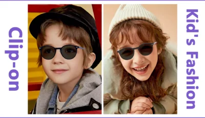 Kid's clip-on glasses set，boy and girl model