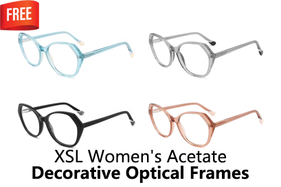 XSL Women's Acetate Decorative Optical Frames Catalog