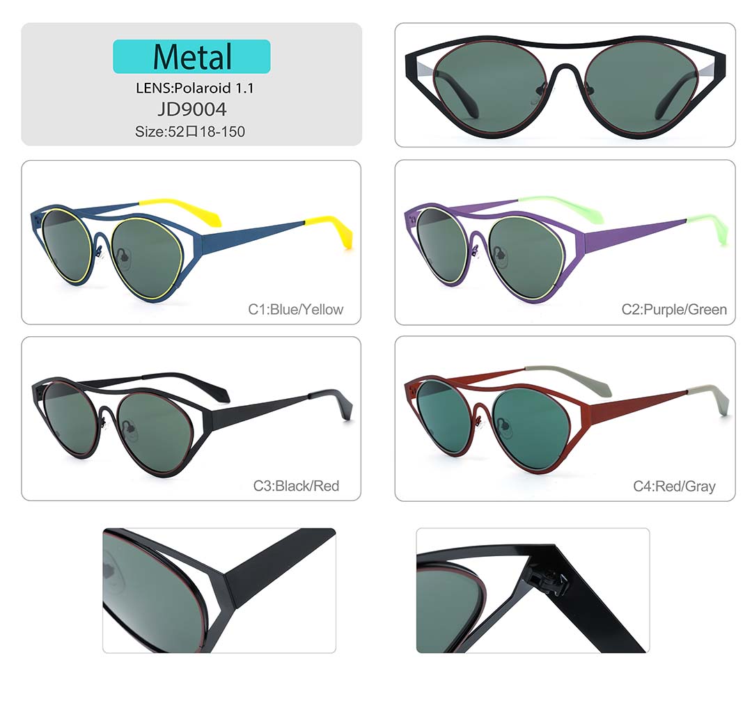 Sunglasses JD9004 Different Color Size Detail Shooting Side Display