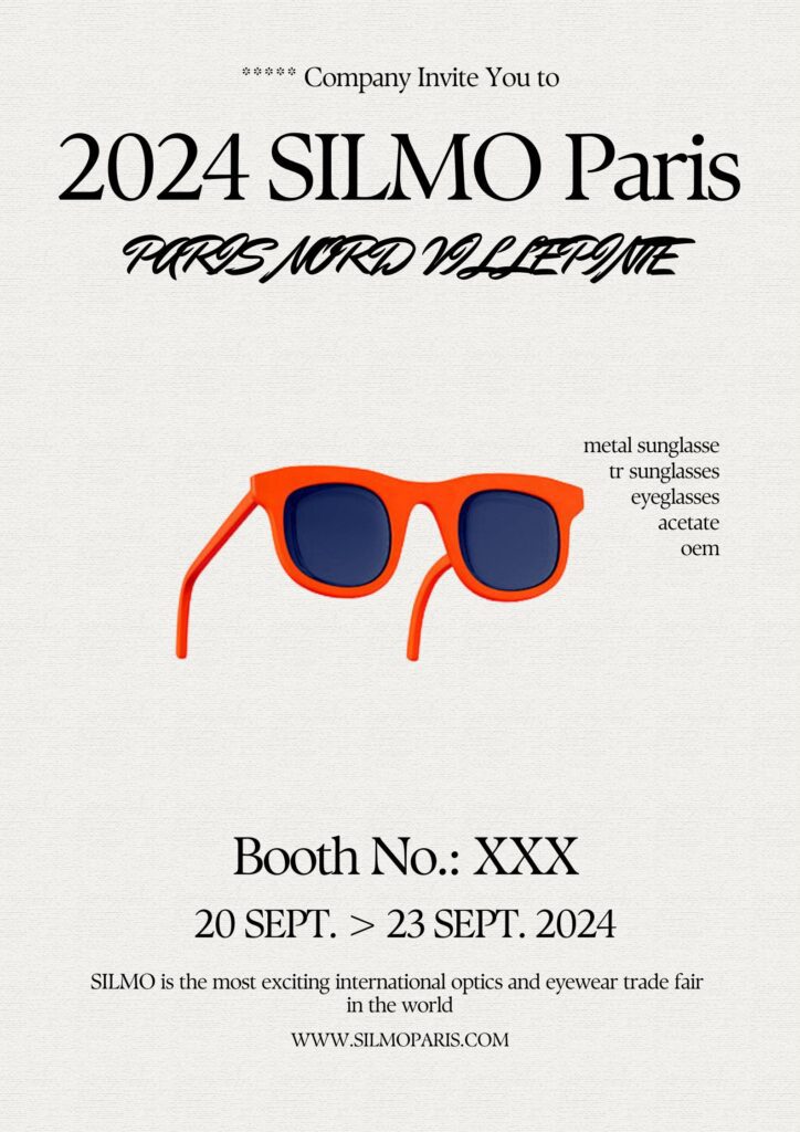 SILMO Paris - 2024 SILMO - 2024 SILMO Paris - 2024 SILMO Paris Location - PARIS NORD VILLEPINTE - Poster - Invitation - Template Effect 3