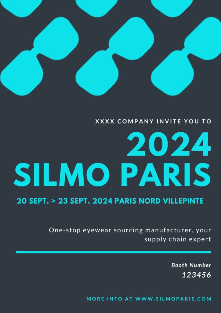 SILMO Paris - 2024 SILMO - 2024 SILMO Paris - 2024 SILMO Paris Location - PARIS NORD VILLEPINTE - Poster - Invitation - Template Effect 5