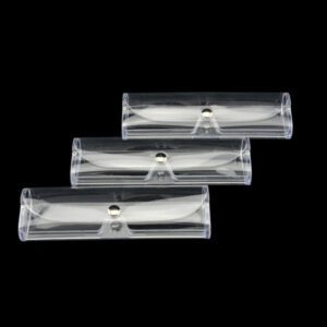 Wholesale PVC Transparent Reading Glasses Cases with Logo Printed GC0038-2