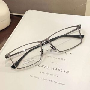 Black Friday Deals on New Business Titanium Eyeglass Frames Gunmetal