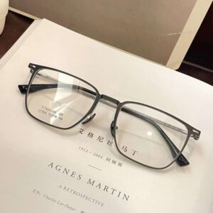 Winter New Men's Business Aluminum Titanium Optical Glasses-4
