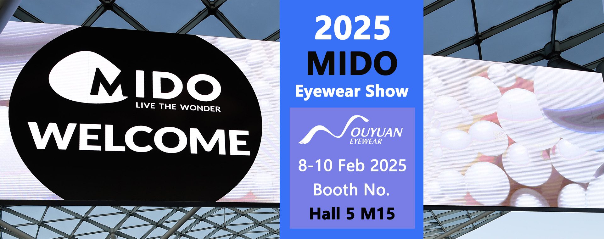 2025 MIDO Eyewear Show - Ouyuan Eyewear - MIDO 2025 Dates - Banner - Booth No.