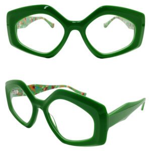 Bow Tie Shape Acetate Eyeglass Frames NOA24116 C2 52-20-145
