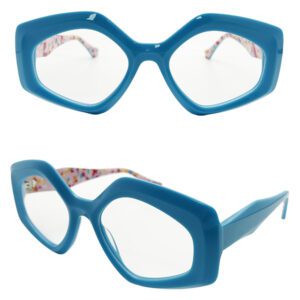 Bow Tie Shape Acetate Eyeglass Frames NOA24116 C3 52-20-145