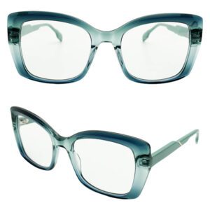 Butterfly Shape Translucent Acetate Eyeglasses Frame NOA24167 C3 52-20-145