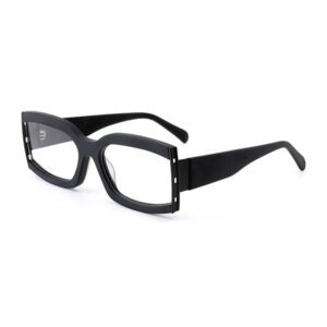 Metal Acetate Mixed Bow Eyeglasses-2