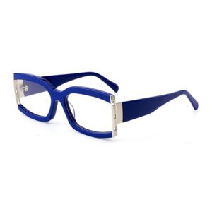 Metal Acetate Mixed Bow Eyeglasses-3