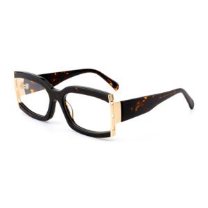 Metal Acetate Mixed Bow Eyeglasses-4