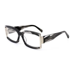Metal Acetate Mixed Bow Eyeglasses-5