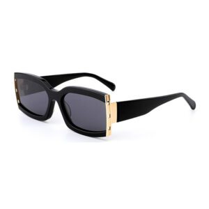 Metal Acetate Mixed Bow Sunglasses-3
