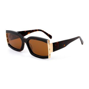 Metal Acetate Mixed Bow Sunglasses-4
