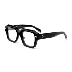 Multifaceted Three Dimensional Square Acetate Eyeglasses-1