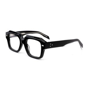 Multifaceted Three Dimensional Square Acetate Eyeglasses-2