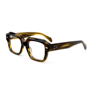 Multifaceted Three Dimensional Square Acetate Eyeglasses-4