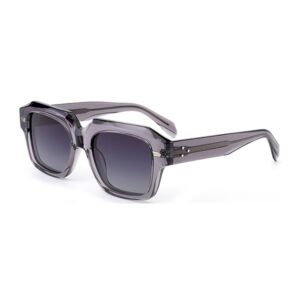 Multifaceted Three Dimensional Square Acetate Sunglasses-3