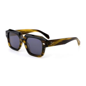 Multifaceted Three Dimensional Square Acetate Sunglasses-4