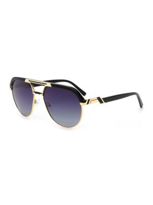 Twin Bridge Metal Acetate Combination Sunglasses-1