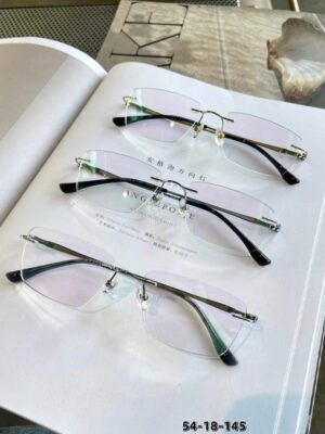 Simple Rimless Titanium Eyeglass Frames OYZ18101 1