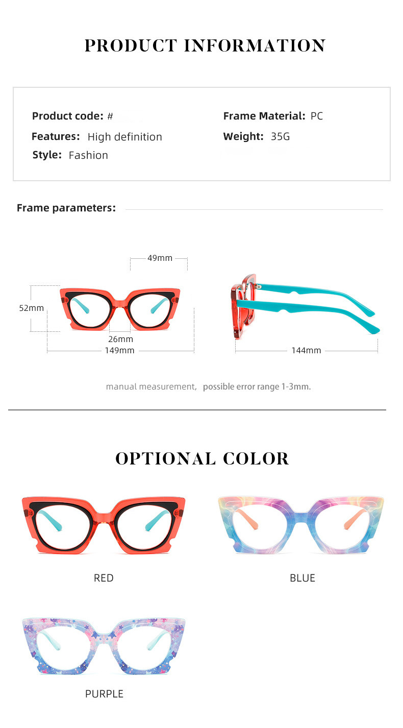 Cat Eye Reading Glasses 2026661 - Product Information