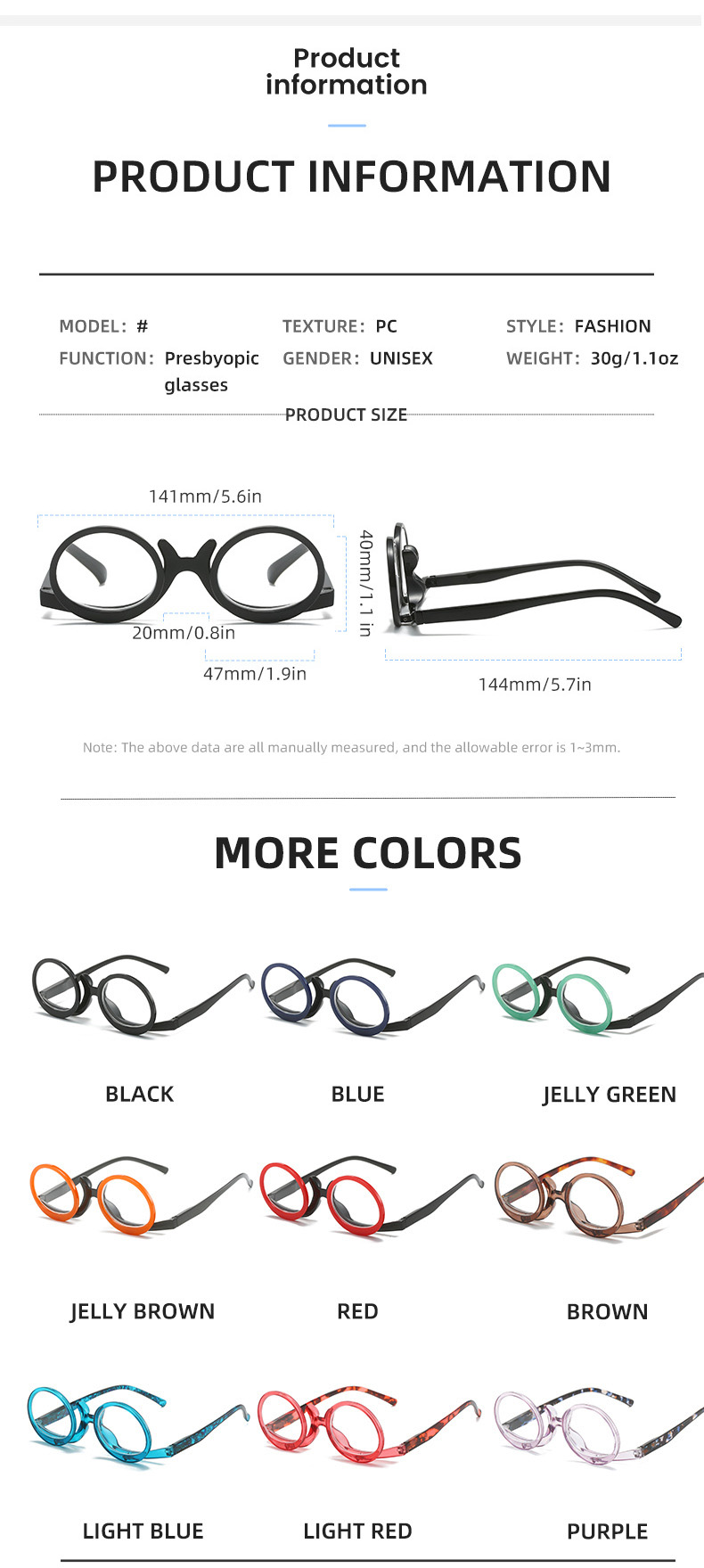 Reading Glasses 2026660 Product Info