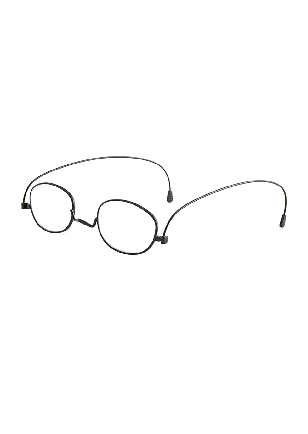 Reading Glasses 601116 sku-1-Black, Flat-folding Frame, Metal, Black