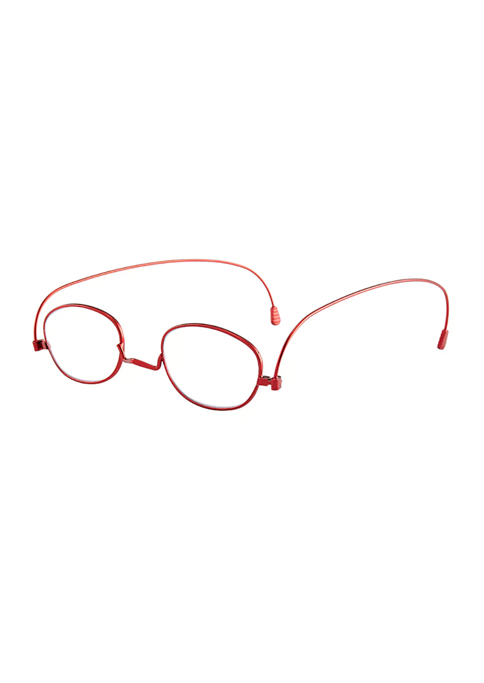 Reading Glasses 601116 sku-3-Red, Flat-folding Frame, Metal, Red