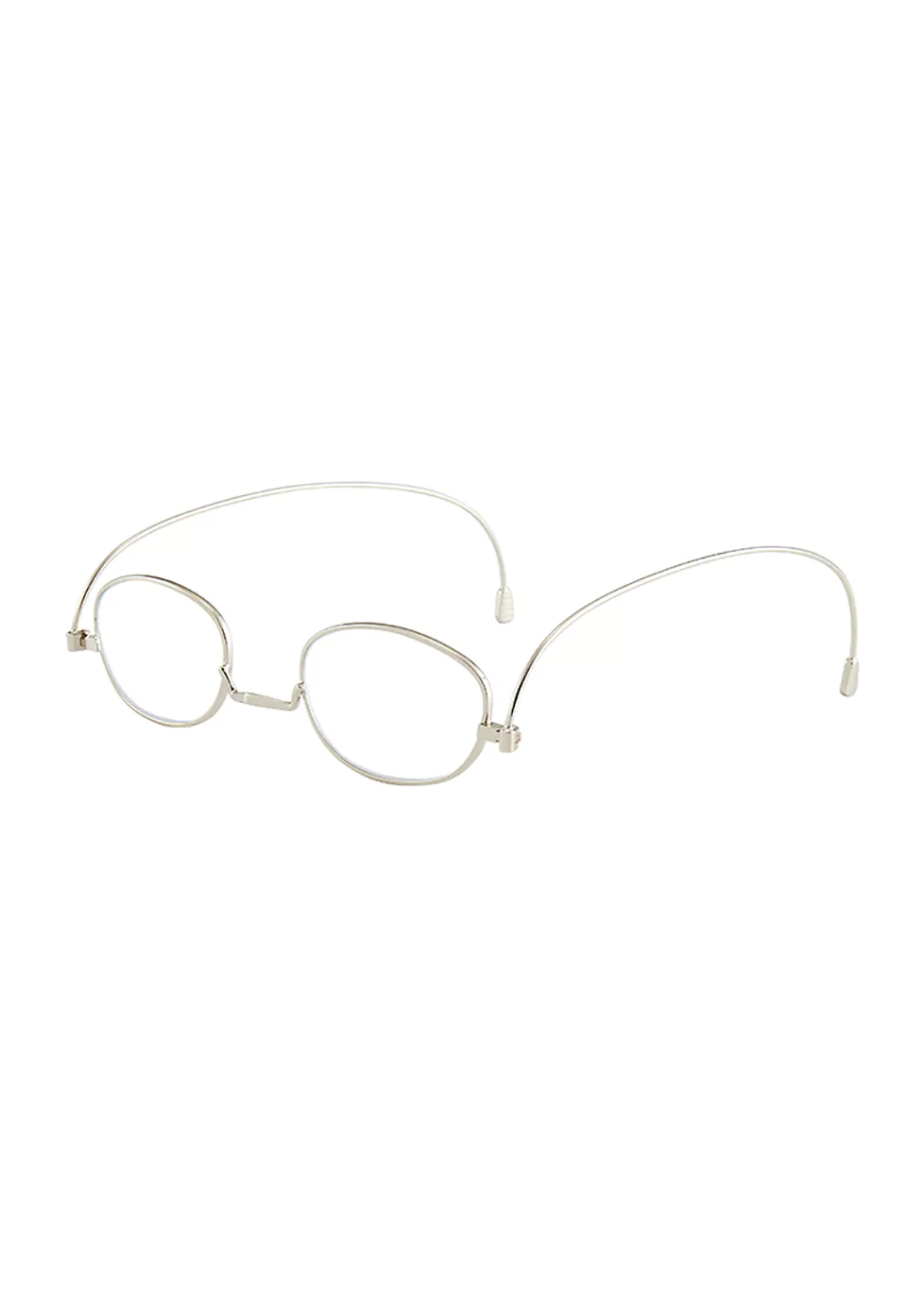 Reading Glasses 601116 sku-4-Silver, Flat-folding Frame, Metal, Silver