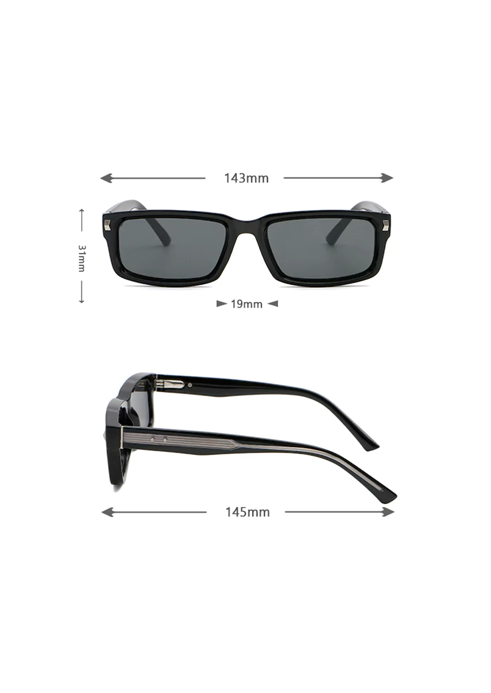 Sunglasses S309812 Dimensions